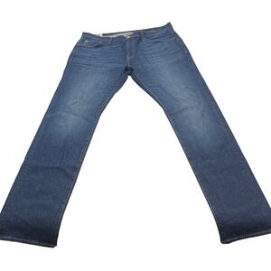 Ace Rivington Candiani Denim Straight Leg Jeans Mens 36x34 Medium Wash Blue